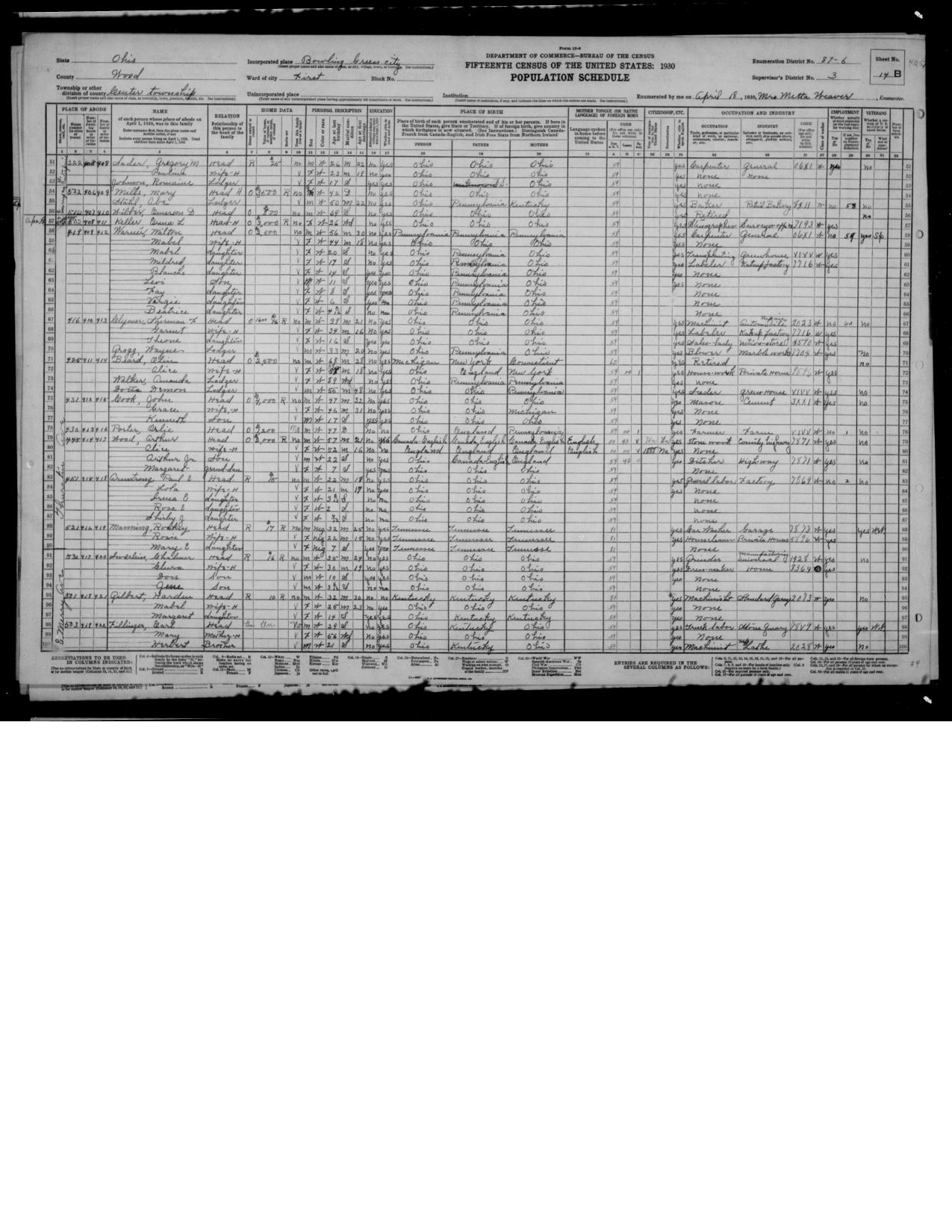 First page preview of census-armstrong-household-1930.pdf