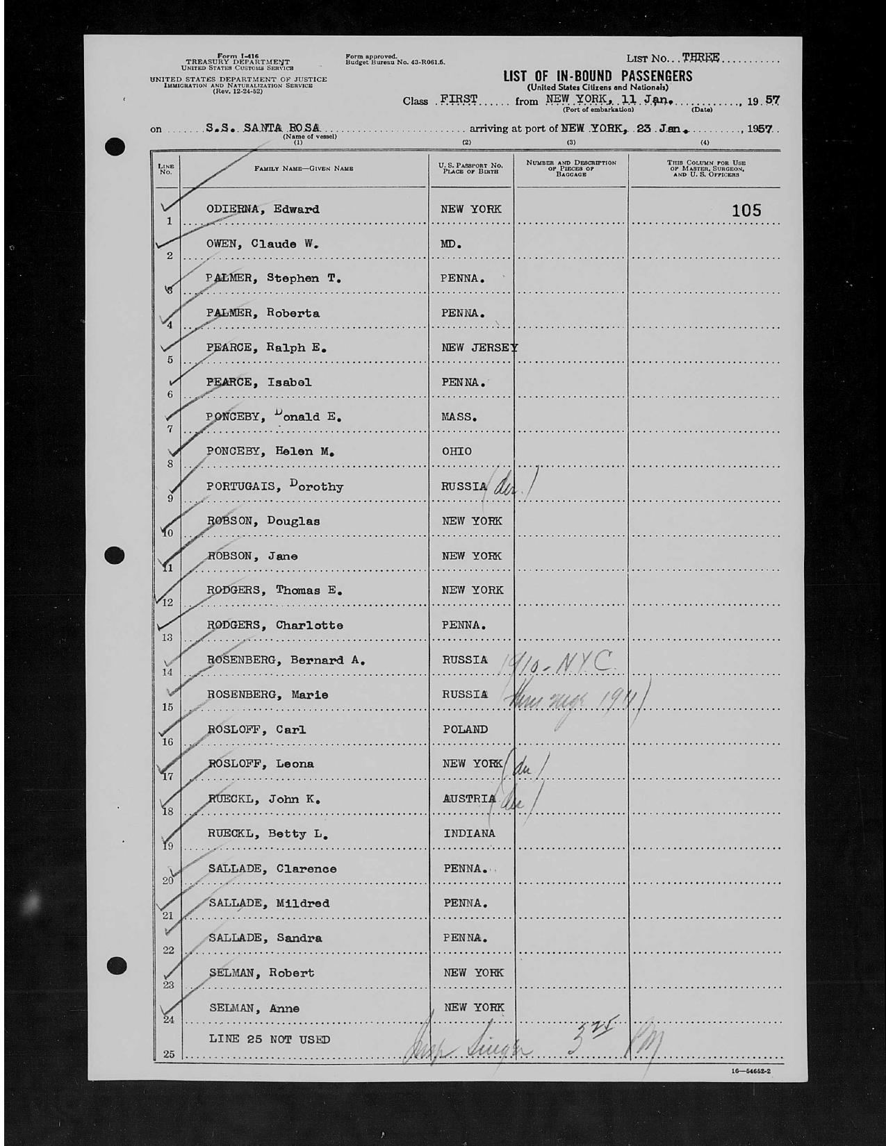 First page preview of immigration-passenger-list-donald-helen-ponceby-1957.pdf