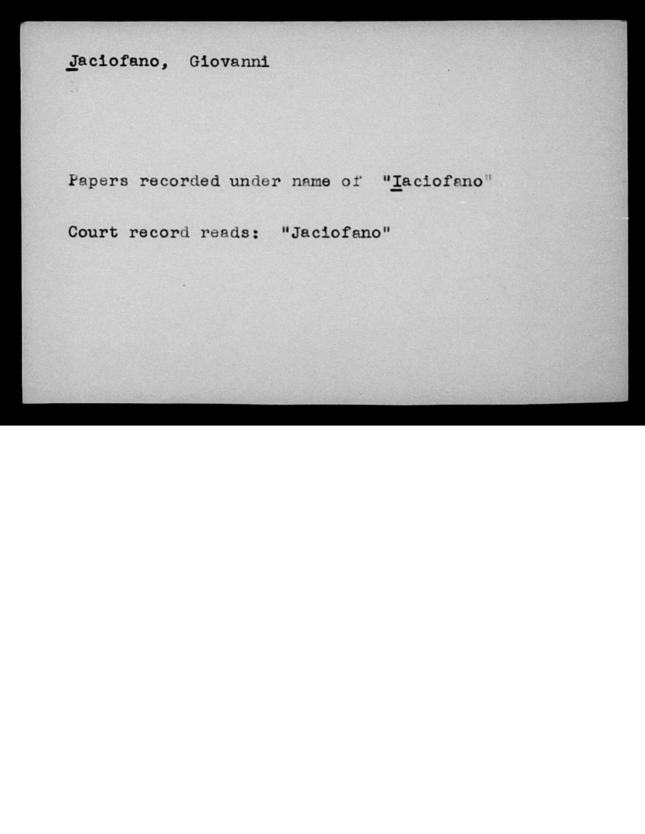 First page preview of naturalization-name-cross-reference-card-for-giovanni-jaciofano-cleaned.pdf